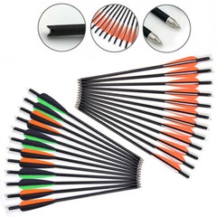 12X Camo Crossbow Bolts 20″ Carbon Arrows 4-Inch Vanes Archery Hunting