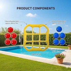 Giant Tic Tac Toe Game for Kids and Adults – Jumbo Inflatable Outdoor Yard