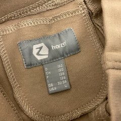 Horze Kids Unisex Pull On Riding Pants/Breeches, Tan Sz L