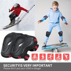 Adult Kids Wrist Elbow Knee Pads Skateboard Roller Bike Protective Gear Guard