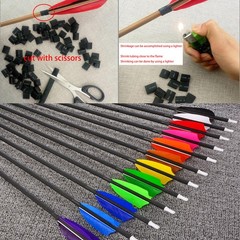 AMEYXGS 50Pcs Arrow Feathers 3″ 4″ 5″ Turkey Feather Fletching Vanes Rignt Wi…