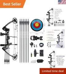 Compound Bow Draw Weight 0-70 Lbs for Pull Beginner and Intermediate Archer F…