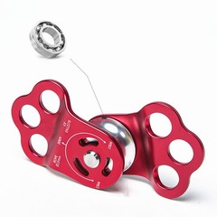 30KN Professional Hitch Climbing Triple Attachment Pulley Arborist for 13mm Rope