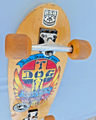90s repop Dogtown Skates Bull Dog skateboard deck ZFlex trucks BDS DubCon wheels
