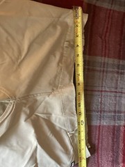 Kerrits water resistant tan rain pants easy off side v elcro womens M breeches