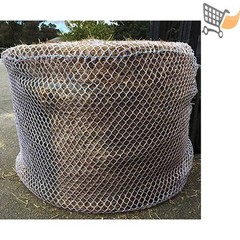 Heavy Duty Knotless Hay Net 6×6 Hole Size 2.5 Inches for Horse and Farm Use