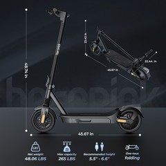 1000W Electric Scooter For Adult 10″ Tires HighSpeed Scooter 23Mph 42Miles Range