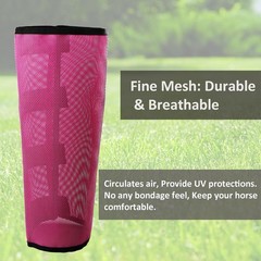 Adjustable Equestrian Fly Boots – Protective Mesh Leggings for All Horse Breeds