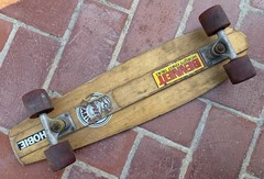 Vintage 1970’s Skateboard Deck Complete Tracker Trucks Tiger Trak IV 4 Wheels