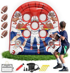 6FT Giant Inflatable Football Target Toss Game – Fun Indoor & Outdoor Yard Games