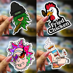 50 pcs Random Vinyl Stickers Pack Graffiti Urban Decals for Laptops, Skateboards
