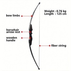 52″ RTH Recurve Bow and Arrow Set Archery for Beginner Outdoor Hunting Play Gift