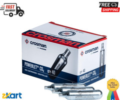 Crosman Brand 12 Gram Co2 Powerlets, 40ct, for Use with Paintball, Air Rifles,