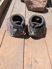 Classic Equine No Turn Bell Boots Cheetah Size Medium