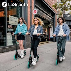 Durable 8-Inch Wheel Kick Scooter for All Ages, 220lbs Max Load, Ergonomic Grip