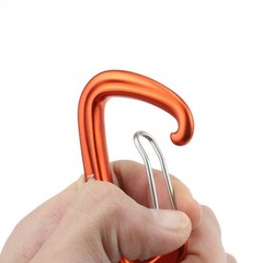 D Shape Clip Carabiner 12KN Aluminium Backpack Hook D Shape Hook Portable