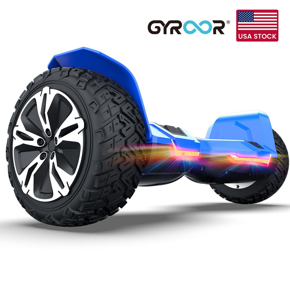 GYROOR Warrior Off Road Hoverboard Self Balancing Scooter w/ Bluetooth Speakers