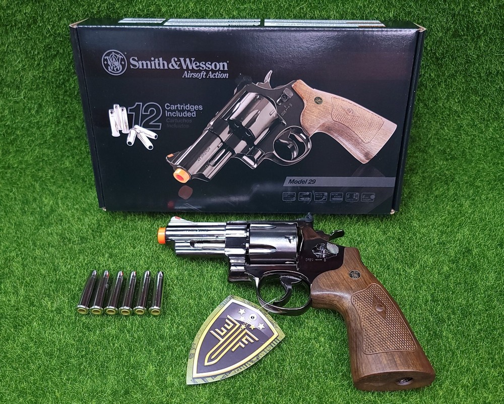 Umarex Smith & Wesson M29 3″ Short Barrel CO2 Airsoft Revolver, 330FPS – 2275916