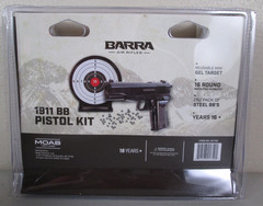 BARRA 1911 BB Pistol Kit Spring Powered Gun .177 cal 4.5MM Steel BB Gel Target