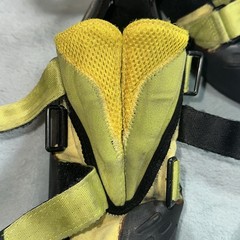 Evolv Helix Rock Climbing Leather Shoes Mens US 10.5 EU 44 Neon Yellow Mountain