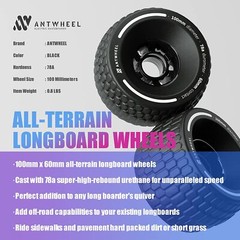 All-Terrain Longboard 100mm 78A Wheels high Rebound Urethane Wheels
