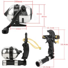Archery Fishing Catapult Slingshot Fishing Reel 2.8:1 Kit Shooting Target
