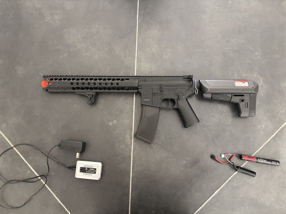 Krytac War Sport LVOA-C Airsoft AEG – Black – Battery, Charger, & Mag Included