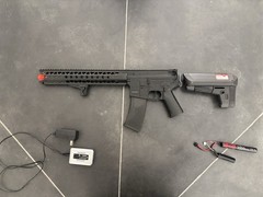 Krytac War Sport LVOA-C Airsoft AEG – Black – Battery, Charger, & Mag Included