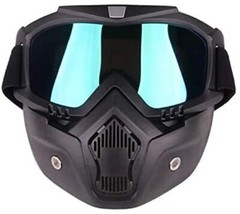 Airsoft Tactical Paintball Protective Combat Helmet Face Mask Black