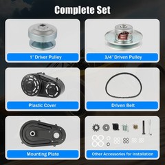 For Predator Dune GX 390 9HP-16HP 420CC Go Kart Torque Converter 40 Series Kit