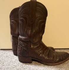 Tecovas Men’s Brown Caiman Leather Western Cowboy Boots US 10 MPN 1004