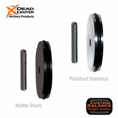 Dead Center Archery Products Stainless 3 oz. Weight XL 2″ Diameter 5/16-24 Threa