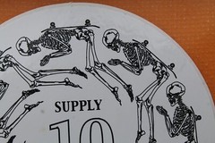 Skull Skates Skeleton Supply 10 Years Death Z30B Vintage Skateboarding STICKER