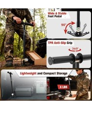 High-Pressure 4-Stage PCP Hand Pump 30MPa for Air Rifles, HPA Tanks, Paintball