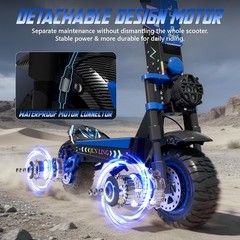 NFC APP 6000W High Power Electric Scooter 52 Miles Range, 45MPH 60V Music Player