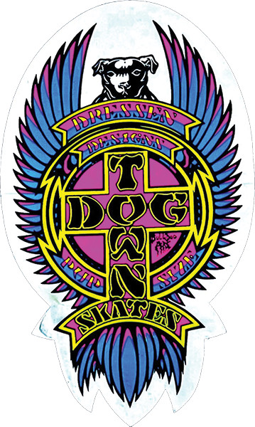 DOGTOWN DRESSEN PUP 80’S 4″ DECAL- AUTHENTIC DOGTOWN