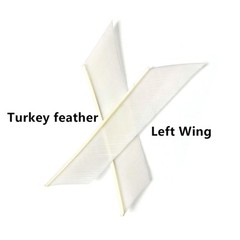 50X Arrow Fletches 3/8/9cm Turkey Feathers Archery Fletching DIY Left Wing