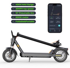 600W Electric Scooter Adults 28Miles 20mph Max Speed Folding Commuter E-scooter