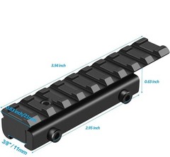 Dovetail Picatinny Adapter Rail Mount for Browning BL-22 .22 Lever Action Rifle