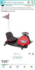 Crazy Cart 12v Drifting Cart, Runs Great Problems: None