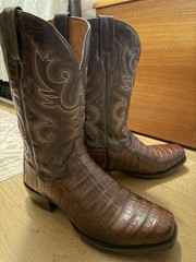 Dan Post Bayou Genuine Caiman Boots Men’s Size 12D DP3074