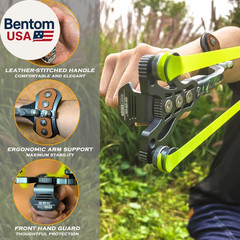 Heavy Duty Hunting Slingshot, Wrist Rocket Slingshot with Arm Support, Professio