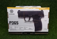 Sig Sauer P365 4.5 Cal BB Airgun Green / White Sights Metal Slide – AIR-P365-BB