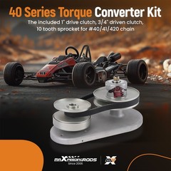 40 Series 1″ Driver inch Driven Torque Converter Clutch Kit for Go Kart Pulley