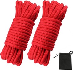Soft Cotton Rope, 32 feet / 10m Rope, 8mm Thick, Soft Rope, Long Rope, Soft