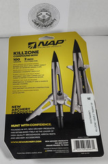 NAP Killzone Mechanical Broadhead 2 Blades 100 Grains 2” Cutting Diameter 3 Pack