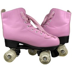 XUDREZ Light Up Roller Skates High-Top Rare Pink Purple Size 45 Carry Bag