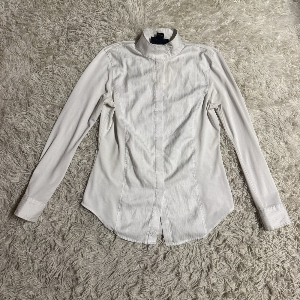 Women’s Size 34 White Ariat Long Sleeve Horseback Riding Show Shirt
