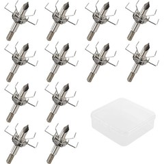 12PK 100/125 Grain Small Game Broadheads Judo Points & Hammer Mixed Set with …