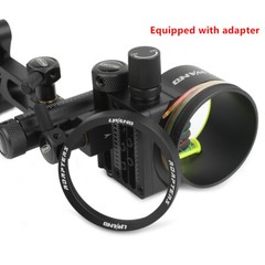 5 Pin Compound Bow Sight 4/6/8X Lens 0.019″ Micro Fiber Adjustable Archery Hunt